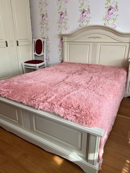 Плед травка на ліжко 220х240 рожевий Ananasko PLM6  PLM6 фото
