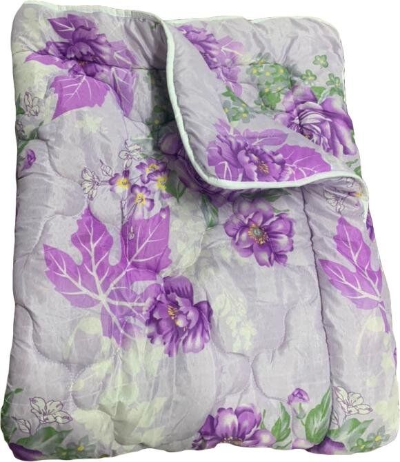 Одеяло евро холлофайбер фиолетового цвета Ananasko K846 300 г/м² K846(e) фото | ANANASKO