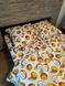 Комплект постельного белья двуспальный Кокосы Бязь Голд Ananasko 1735 1735(2,0) фото 2 | ANANASKO