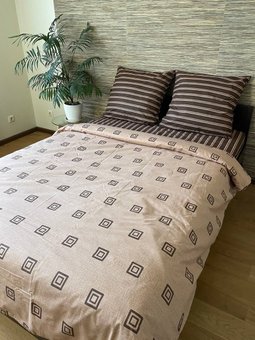 Комплект постельного белья двуспальный евро Бязь Голд Ananasko 154827 115 г/м² 154827(e) фото | ANANASKO