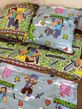 Детский комплект постельного белья полуторный Майнкрафт Бязь Голд пододеяльник на змейке Ananasko 614145 115 г/м² 614145(1,5) фото | ANANASKO
