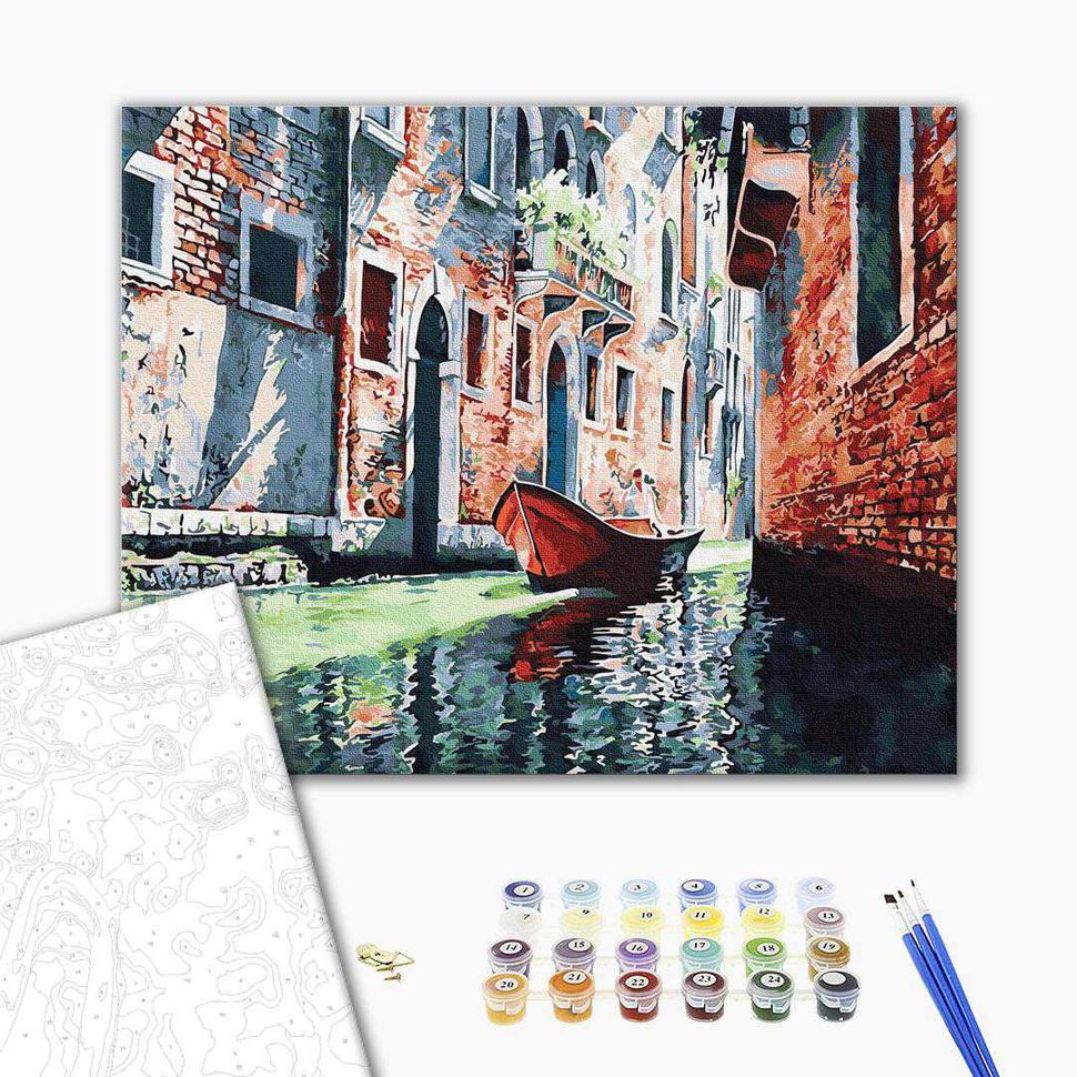 Картина за номерами Гондола на каналі Венеції  GX31590 фото | ANANASKO