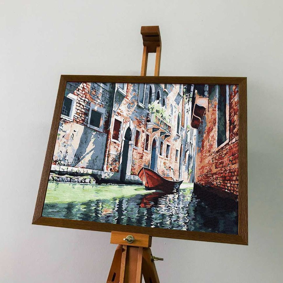 Картина по номерам Гондола на канале Венеции  GX31590 фото | ANANASKO