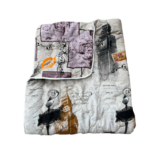 Одеяло двуспальное из холлофайбера 180х210 осень/зима Ananasko KL83 300 г/м² KL83(2,0) фото | ANANASKO