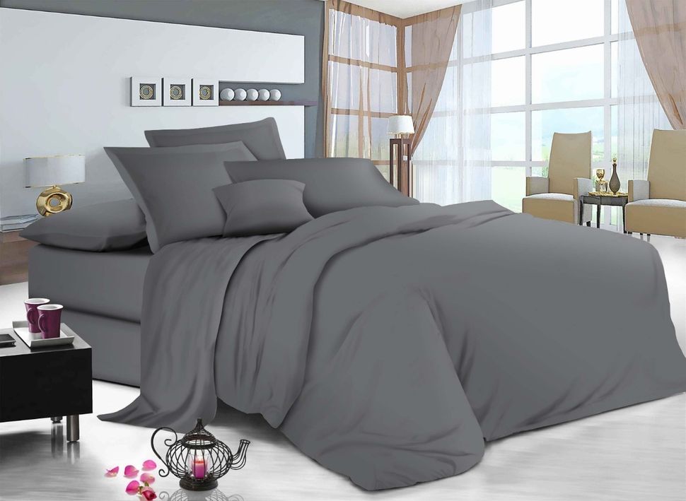 Комплект постельного белья двуспальный на резинке Бязь Голд Ananasko 141026 115 г/м² 141026(2,0) фото | ANANASKO
