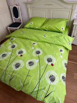 Комплект постельного белья двуспальный евро Бязь Полиэстер Ananasko 1100 90 ниток/см² 1100(e) фото
