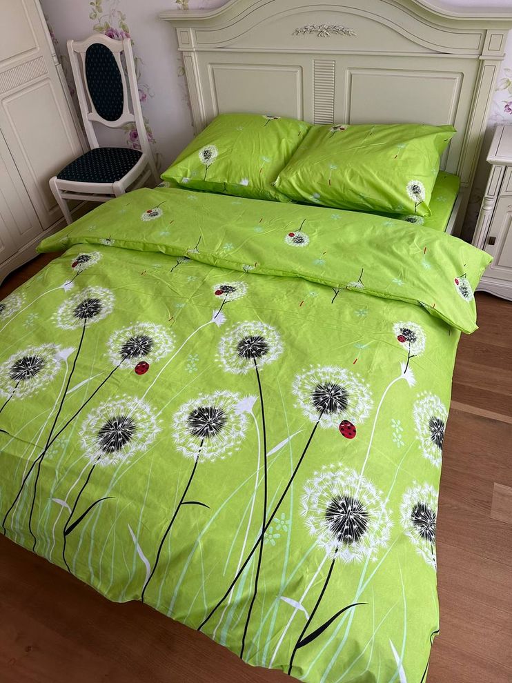 Комплект постельного белья двуспальный евро Бязь Полиэстер Ananasko 1100 90 ниток/см² 1100(e) фото | ANANASKO