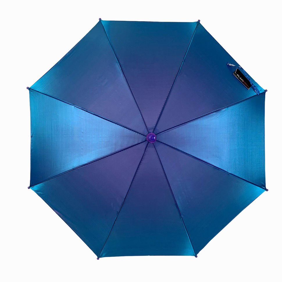 Детский зонт трость "хамелеон" однотонный, Flagman, синий индиго, 502-4  502-4 фото | ANANASKO