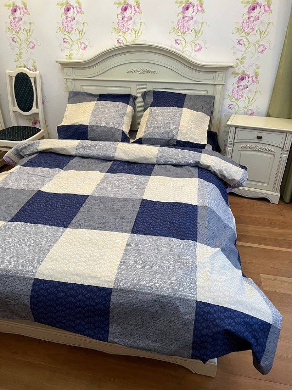 Комплект постельного белья двуспальный Бязь Голд Ananasko 1750 140 ниток/см² 1750(2,0) фото | ANANASKO