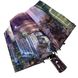 Складной женский зонт полуавтомат с системой антиветер, фиолетовый, F501-1 F501-1 фото 4 | ANANASKO