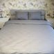 Комплект постельного белья двуспальный Сатин серый Ananasko 193850 193850(2,0) фото 2 | ANANASKO